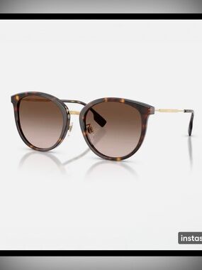 NEVER USED AUTHENTIC Burberry Tortoiseshell Cat-Eye Sunglasses with Brown Lenses